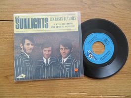 Les Sunlights - Les Roses Blanches 45T Schallplatte Rarität!