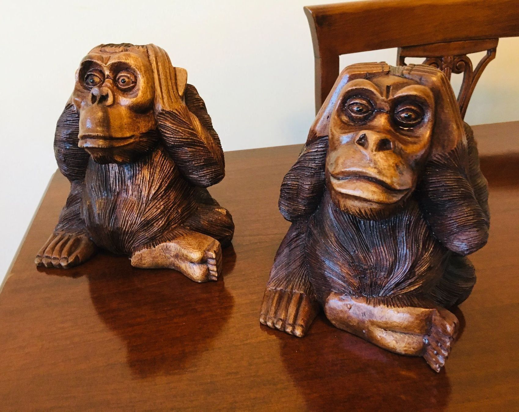 Sculture & Statue: 2 stk. Scimpanzé Massiv.) – Nuovo (secondo la descrizione) da Wetzikon ZH venduto da Evogv 1