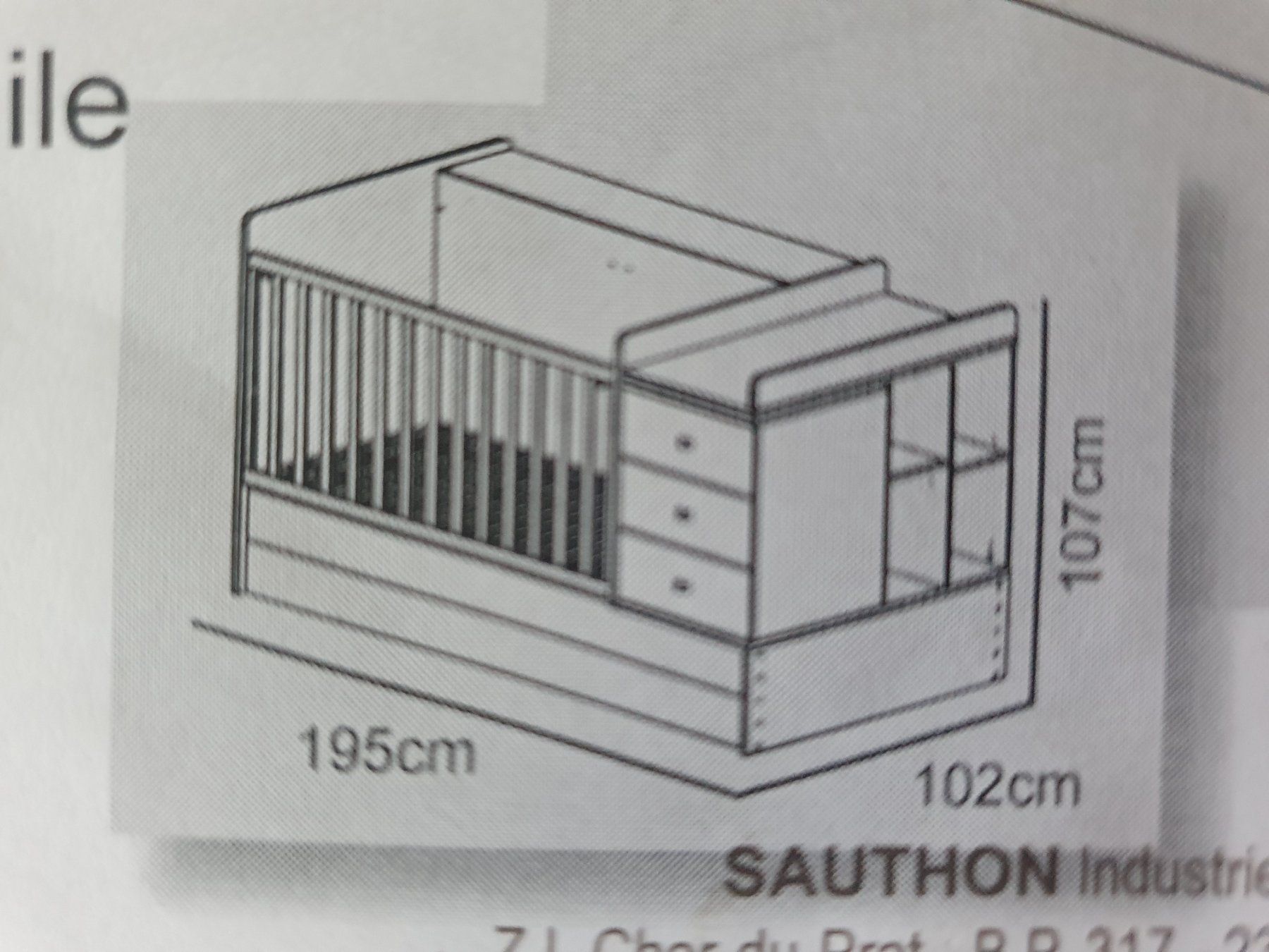 Letti: Lit bébé/mezzanine modifiable avec bureau et étagères. – Usato da Detligen venduto da Lapinsec 7