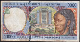 Congo 10'000 Francs 1994 Zentralafrikanische Staaten