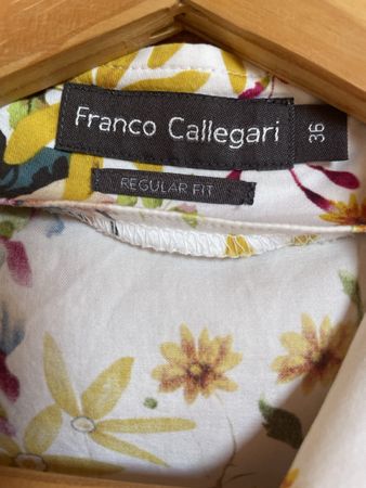 Franco Callegari Hemd Blumenmuster Grösse 36 Regular Fit