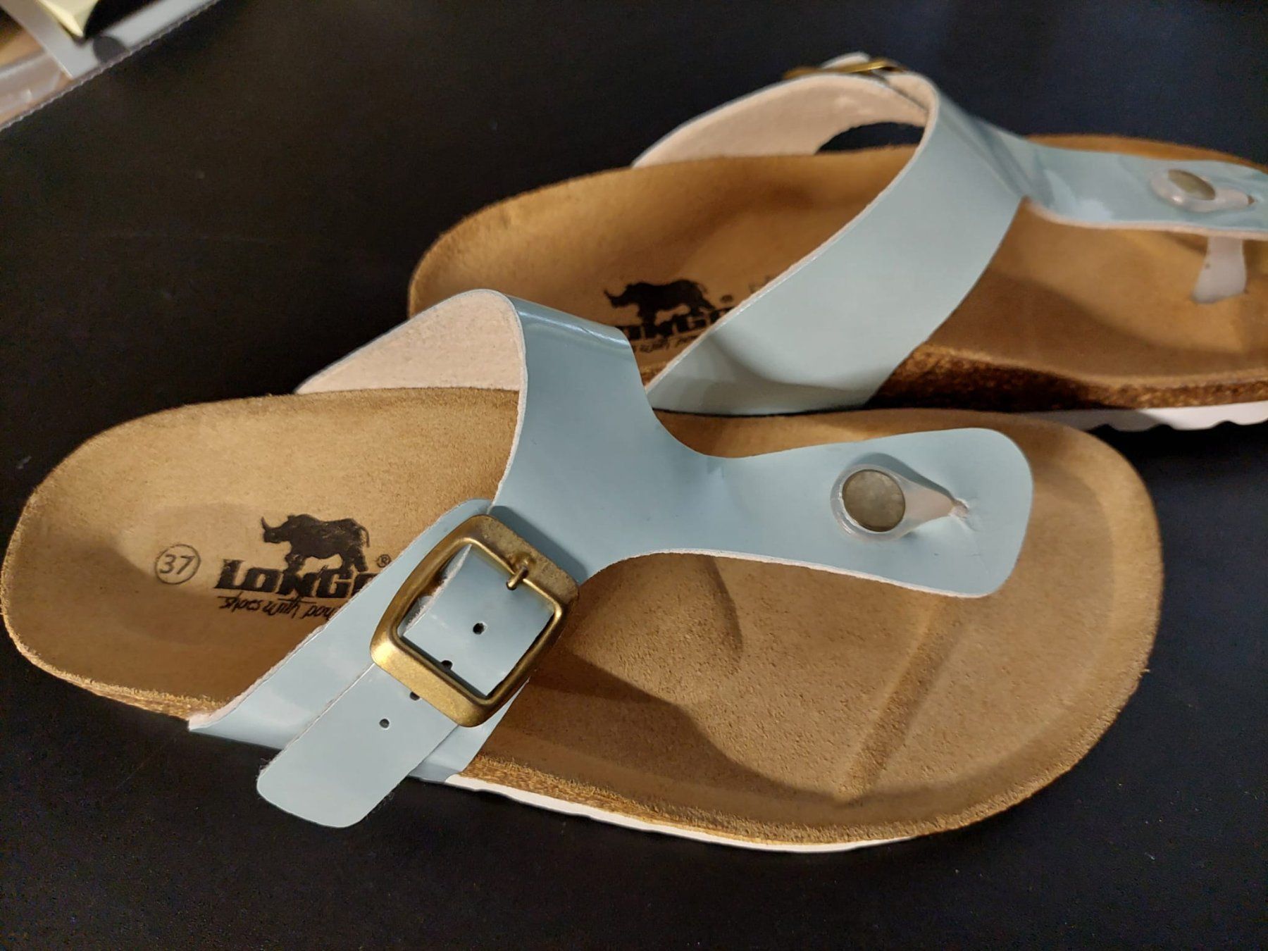 Scarpe da donna: Zehensandale in Hellblau | Grösse 37 – Usato da Witterswil venduto da AnetteK 1