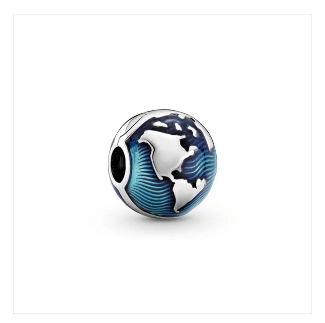 Pandora Anhänger: Pandora clip le monde globe terrestre – Neu (gemäss Beschreibung) aus La Chaux-de-Fonds von Label001