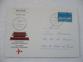 1975 Eröffnungsflug Zürich - Genève - Peking - Shanghai
