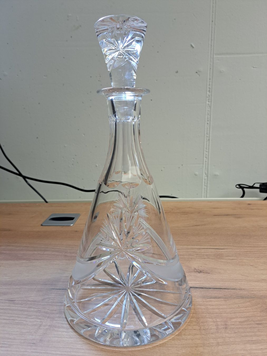 Carafes: Vintage Kristallglas-Karaffe als Likör- oder Wein-Dekanter – D'occasion à Hauptwil par maexchen71