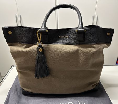 Marc O‘ Polo Shopping Bag olivgrün/schwarz