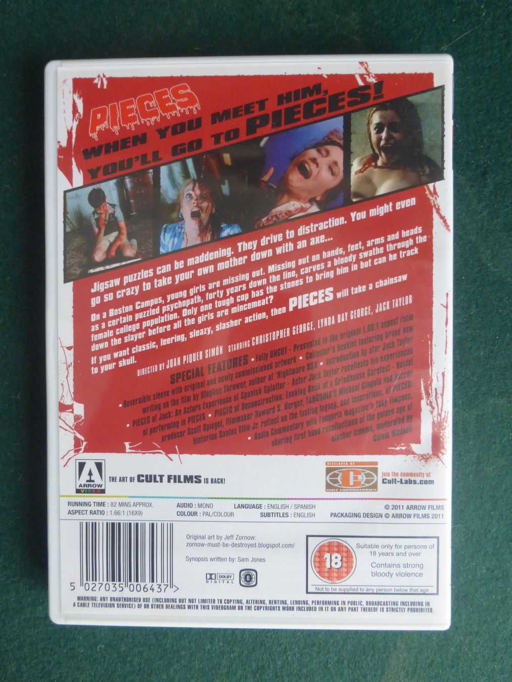 Tutti i DVDs: Pieces DVD Horror – Usato da Zumikon venduto da psisound 1