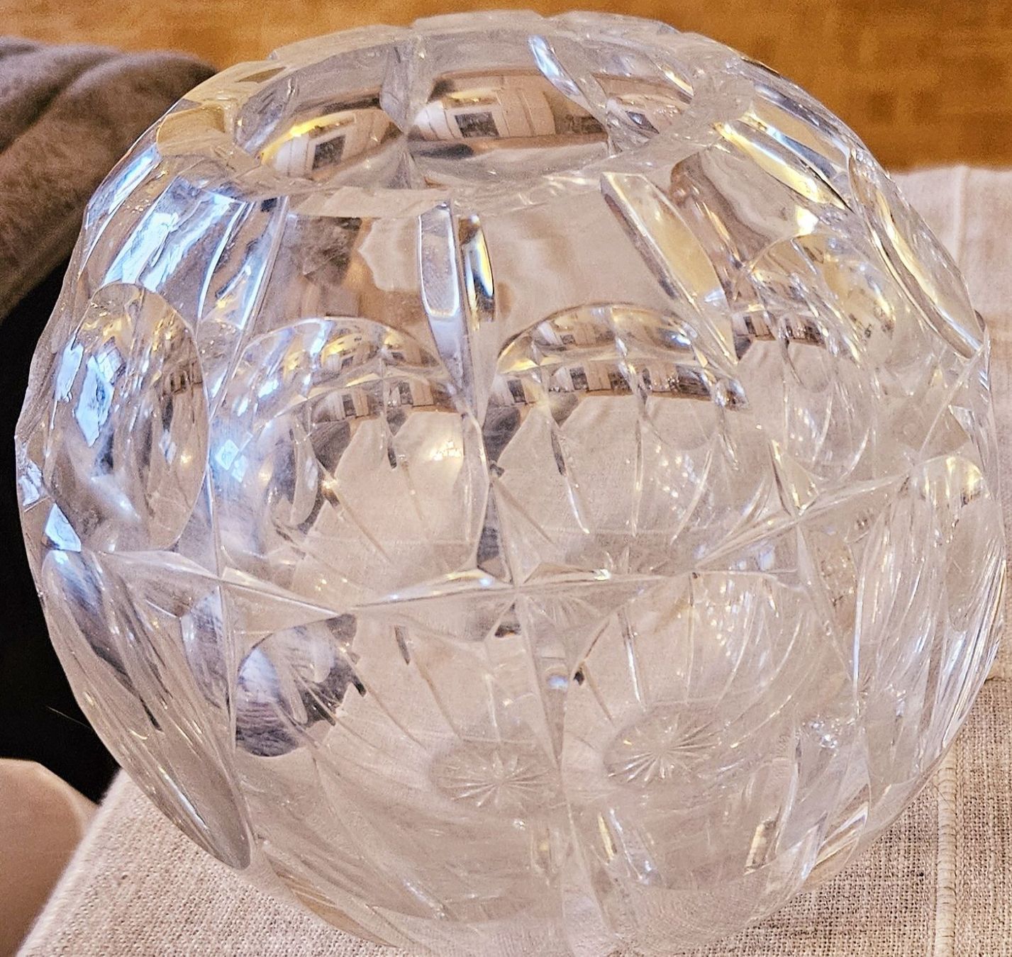 Vasi & Recipienti: 3 Vases boule cristal de joska taillé – Usato da la Chaux-de-Fonds venduto da Firenze6 1