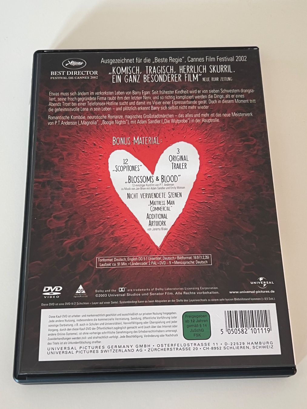 Tutti i DVDs: Punch-Drunk Love DVD – Usato da Altstätten SG venduto da sheamus 1