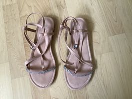 Sandalen / Lascana, Gr. 39, beige, neu  /  LETZTE CHANCE