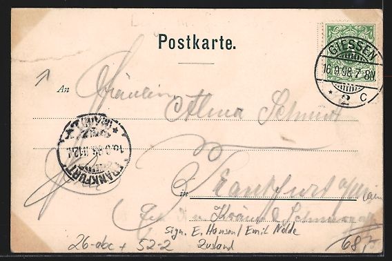 Cartoline postali: sign. E. Hansen /Emil Nolde: Schöne Ber – Usato da Berlin venduto da bartko-reher 1
