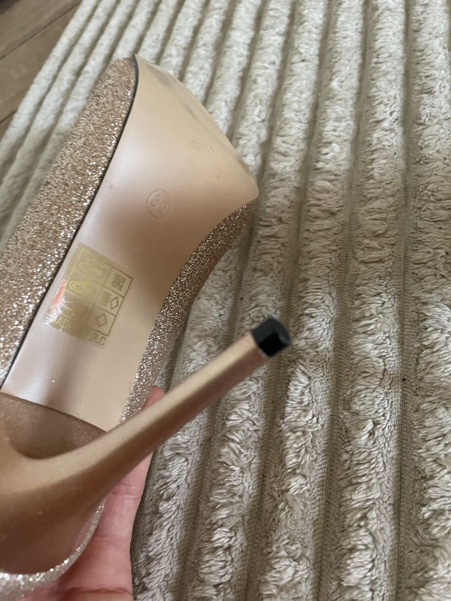 Scarpe da donna: Pumps glitzernd Rosé Grösse 39 neu – Nuovo (secondo la descrizione) da Wädenswil venduto da cha_pf7p 5