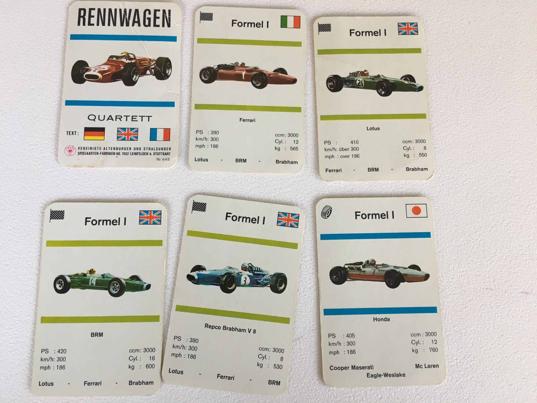 Giocattoli: Quartett Rennwagen – Usato da Grellingen venduto da Toyhamster 1