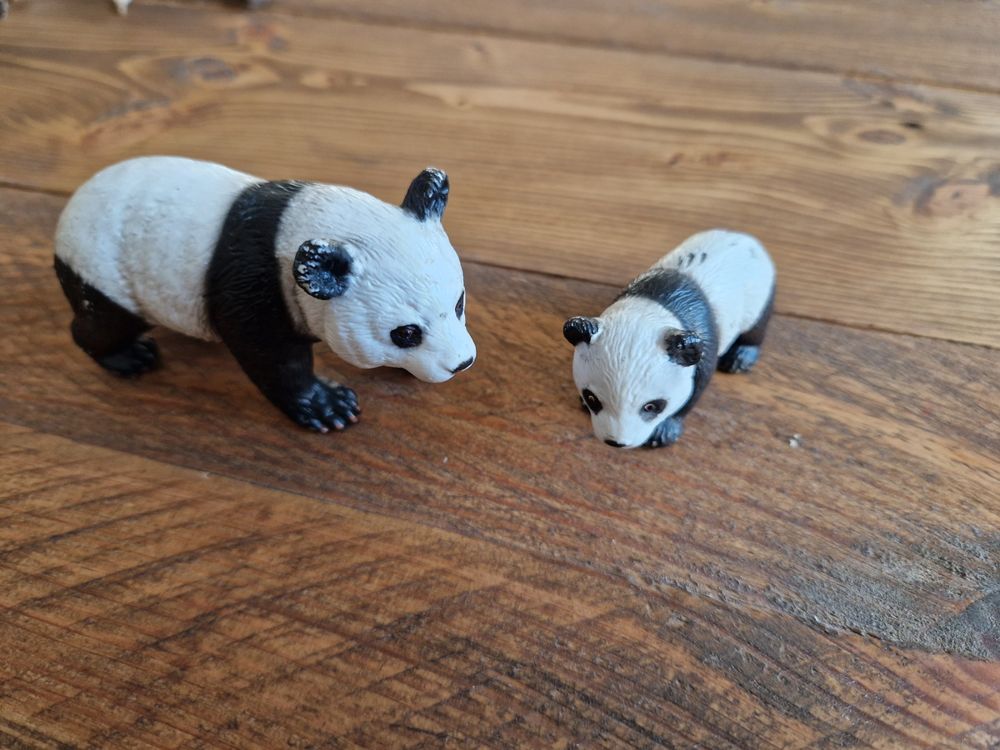 8er-Set Panda Figuren – Mini-Panda Cake Topper, Aus PVC, Für Geburtstagstorten, Deko & Sammler, Verschiedene Posen