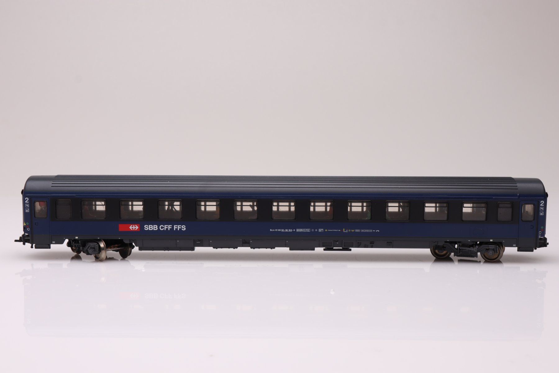 Roco Modellini di ferrovie: Roco 44976 SBB Bcm EC Wagen, H0 – Usato da Ried (Muotathal) venduto da Modellbahn.swiss 1
