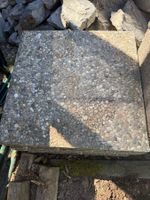 9x Garten Platten Waschbeton Optik, c. 50x50cm gross