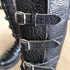 Herrenschuhe: Biker Stiefel handgefertigt Gr. 42.5 – Gebraucht aus Zollikon von Chica13.11. 3