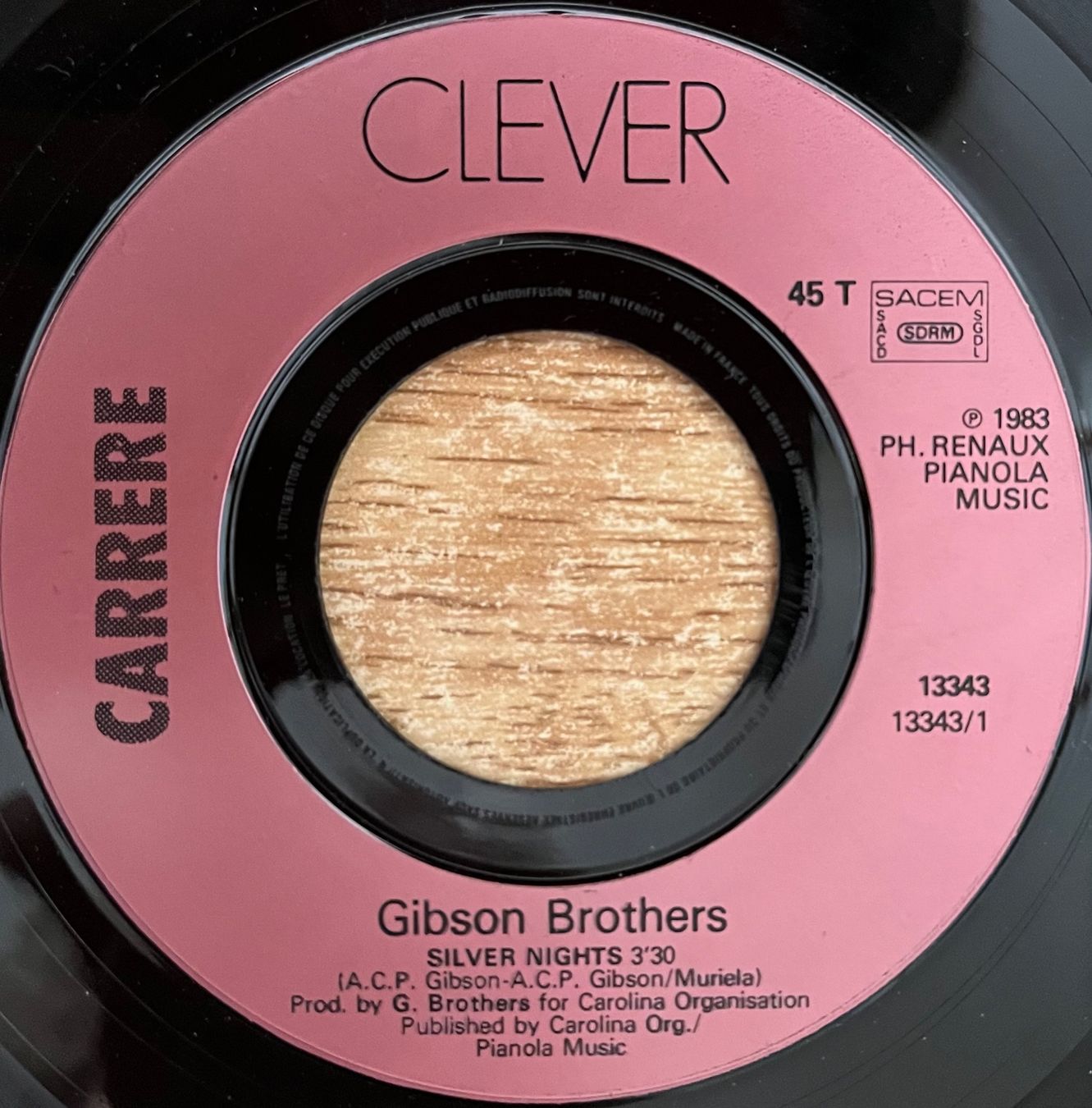 Schallplatten: GIBSON BROTHERS - SILVER NIGHTS – Gebraucht aus Bussigny von vinyl-pas-cher 2