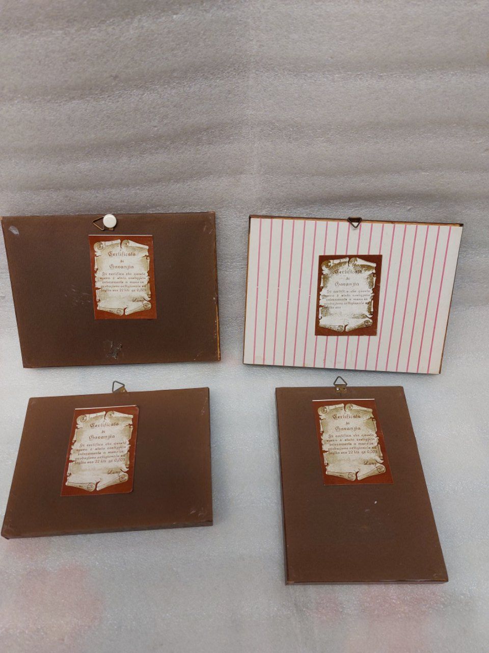 Gemälde: 4x Miniatures - Handmade - 22 Kt. gold leaf – Gebraucht aus Pambio Noranco von Pol69 3