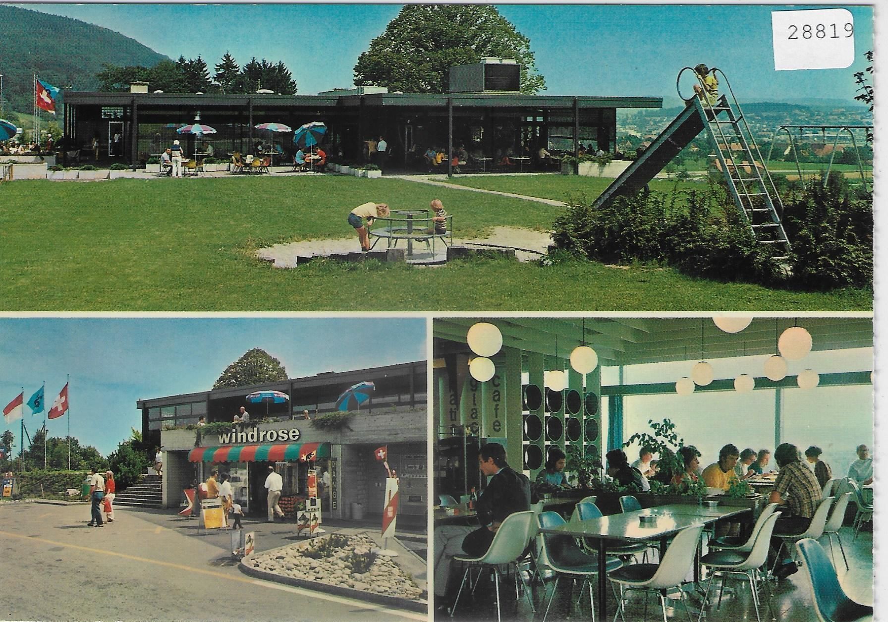 Cartoline postali: Restaurant Windrose Rasplatz Gunzgen Süd – Usato da Ettingen venduto da Kartenplanet