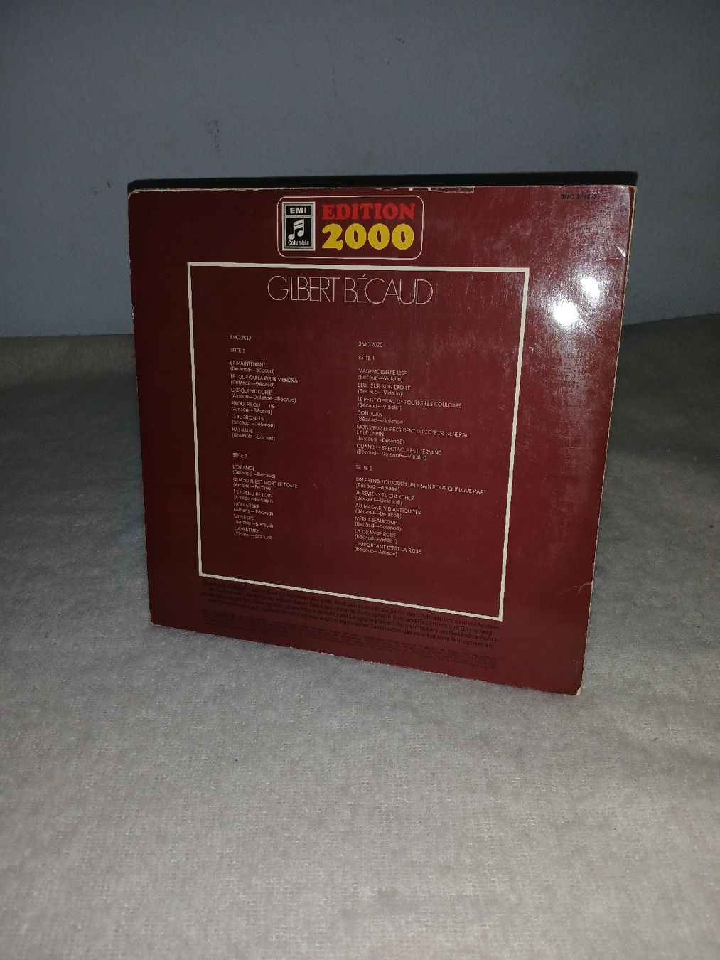 Schallplatten: Gilbert Bécaud Edition 2000 Vinyl Emi 1970 – Gebraucht aus Uster von ver_x82p 2