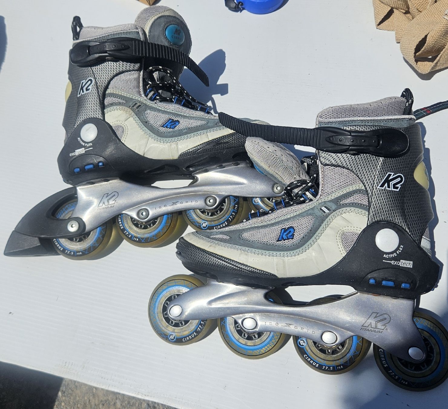 K2 Patins à roul. & inline: K2 Inline Skates Grösse 40 mit Schutzausrüstung – D'occasion à Zürich par Liney33