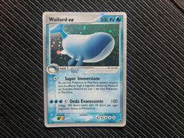 Pokemon Wailord EX Holo EX Sandstorm italienisch