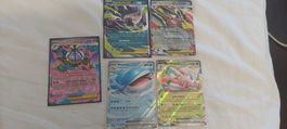Cartes Pokemon 5 ex cartes, bon état