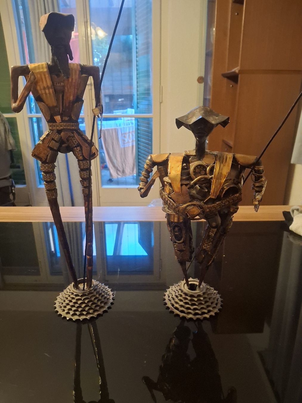 Skulpturen & Statuen: Statuette Don Chisciotte e Sancho Panza in rame e oggetti – Gebraucht aus Wohlen AG von mir_8bs9