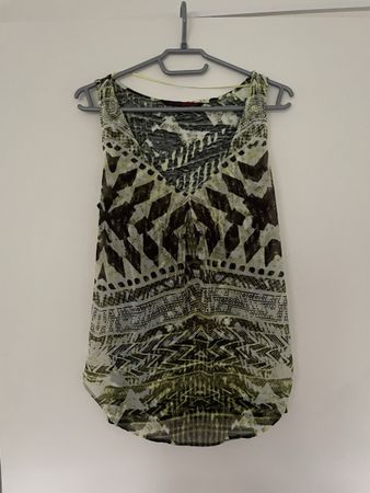 Tom Tailor Damen Top Grösse XS bunt gemustert guter Zustand