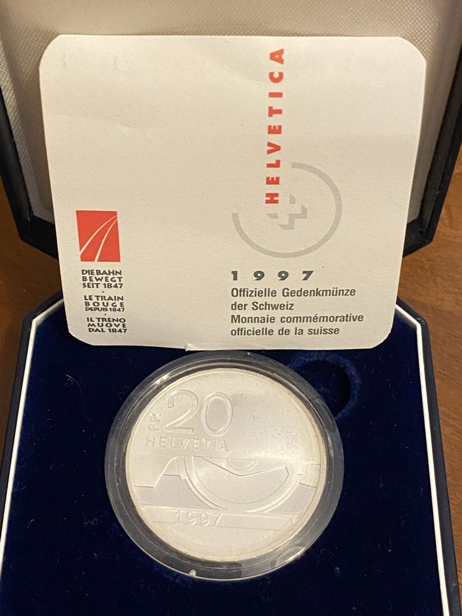 Tutti le monete: 20 Francs 1997 – Nuovo e nell'imballaggio originale da Genève venduto da Mar7319 1