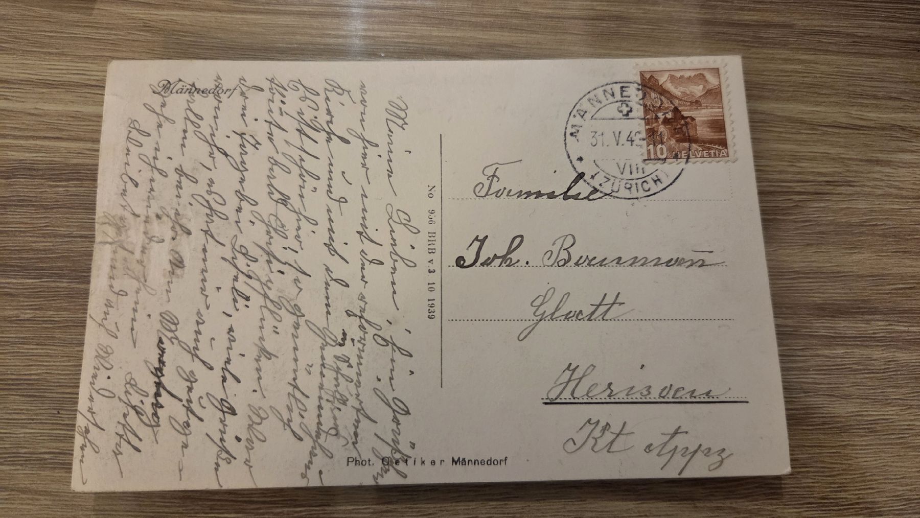 Ansichtskarten: Ansichtskarte Männedorf – Gebraucht aus Arni AG von Moth68 1