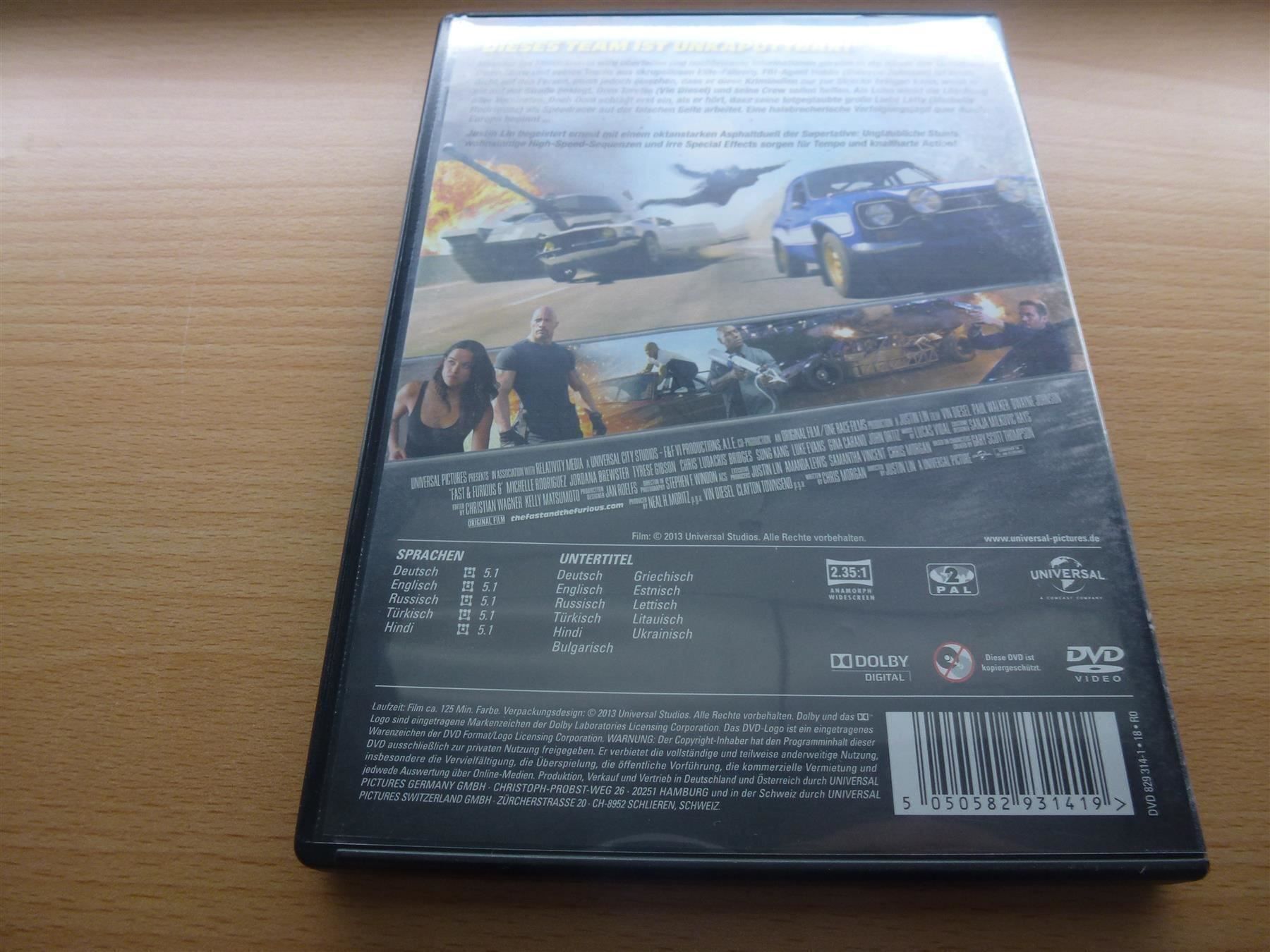 Tutti i DVDs: Fast & Furious 6 – Usato da Hombrechtikon venduto da Maloev17 1