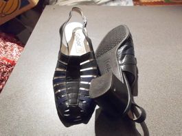 Sandalen Grösse 5 1/2, Gabor, blau/schwa