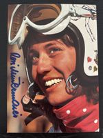 Rosi Mittermaier signierte Postkarte Ski Alpin Legende
