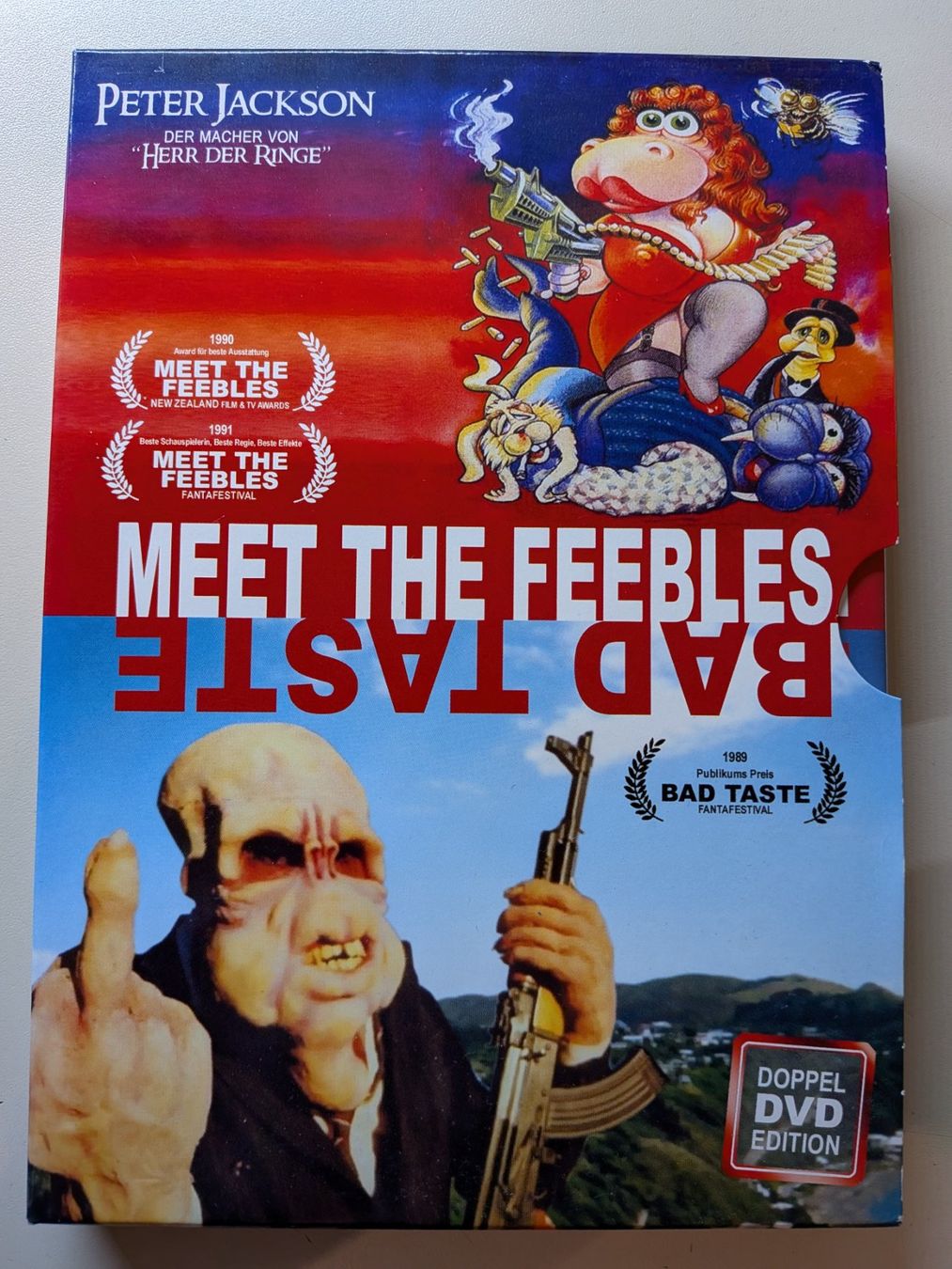 Tutti i DVDs: Peter Jackson's Bad Taste & Meet the Feebles [2 DVDs] – Usato da Port venduto da gecotom