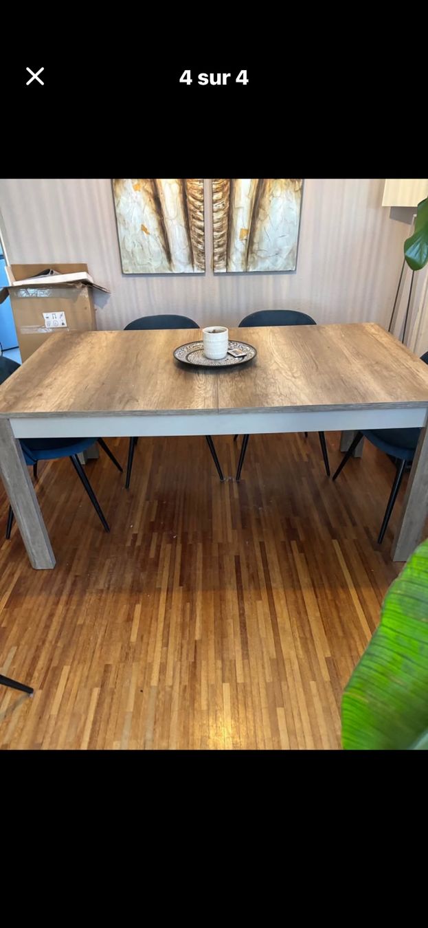 Conforama Tavoli: Table à manger extensible en bois massif – Usato da Plan-les-Ouates venduto da cla_jjf8 1