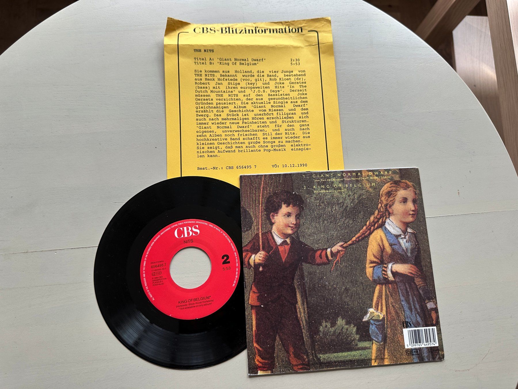 Dischi in vinile: NITS rare Single Giant normal Dwarf mit rarem Info sheet – Usato da Basel venduto da Partridge 1