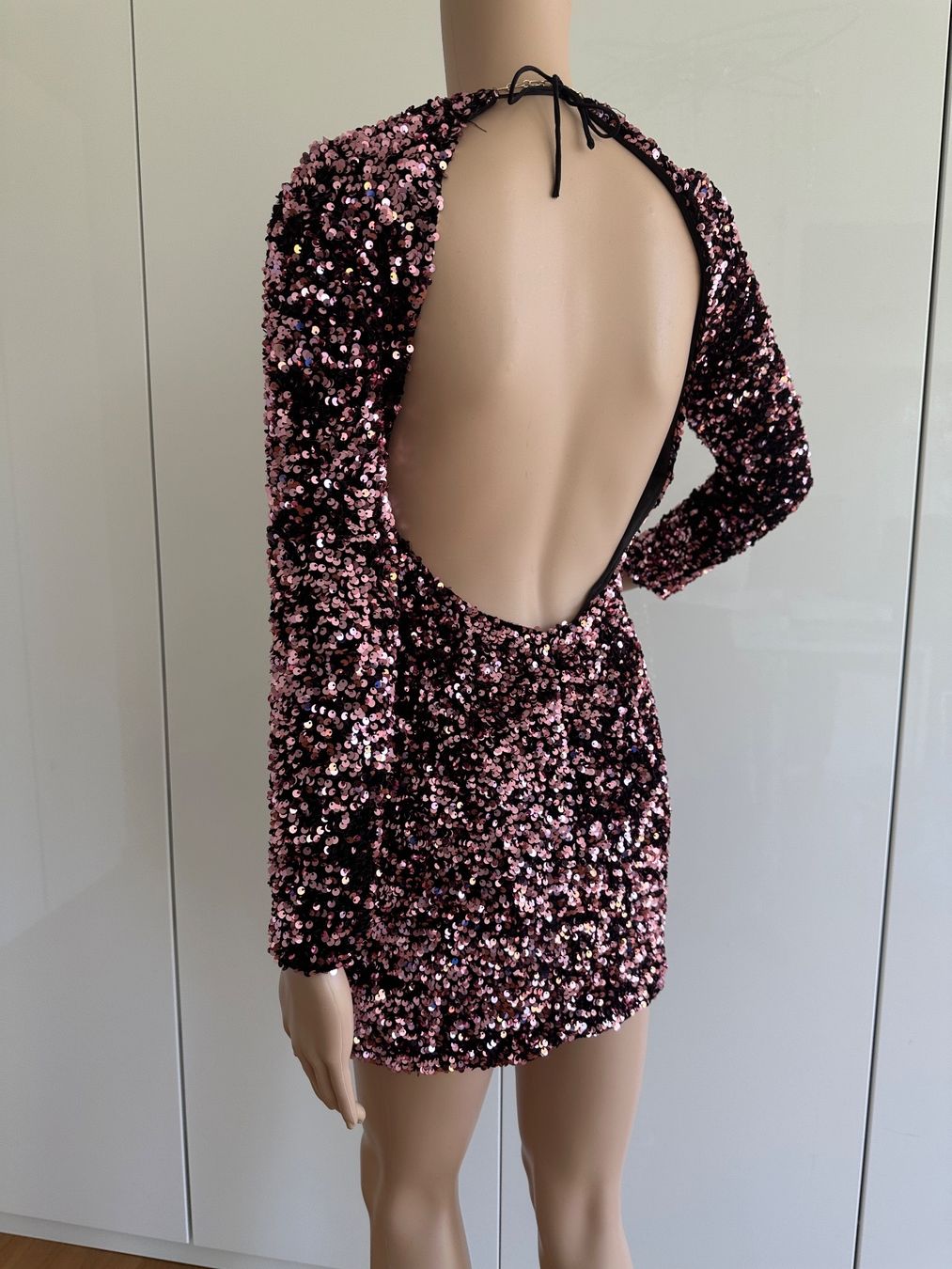 Zara Vestiti: Pailletten Kleid rosa – Usato da Thalwil venduto da GerSutter 3