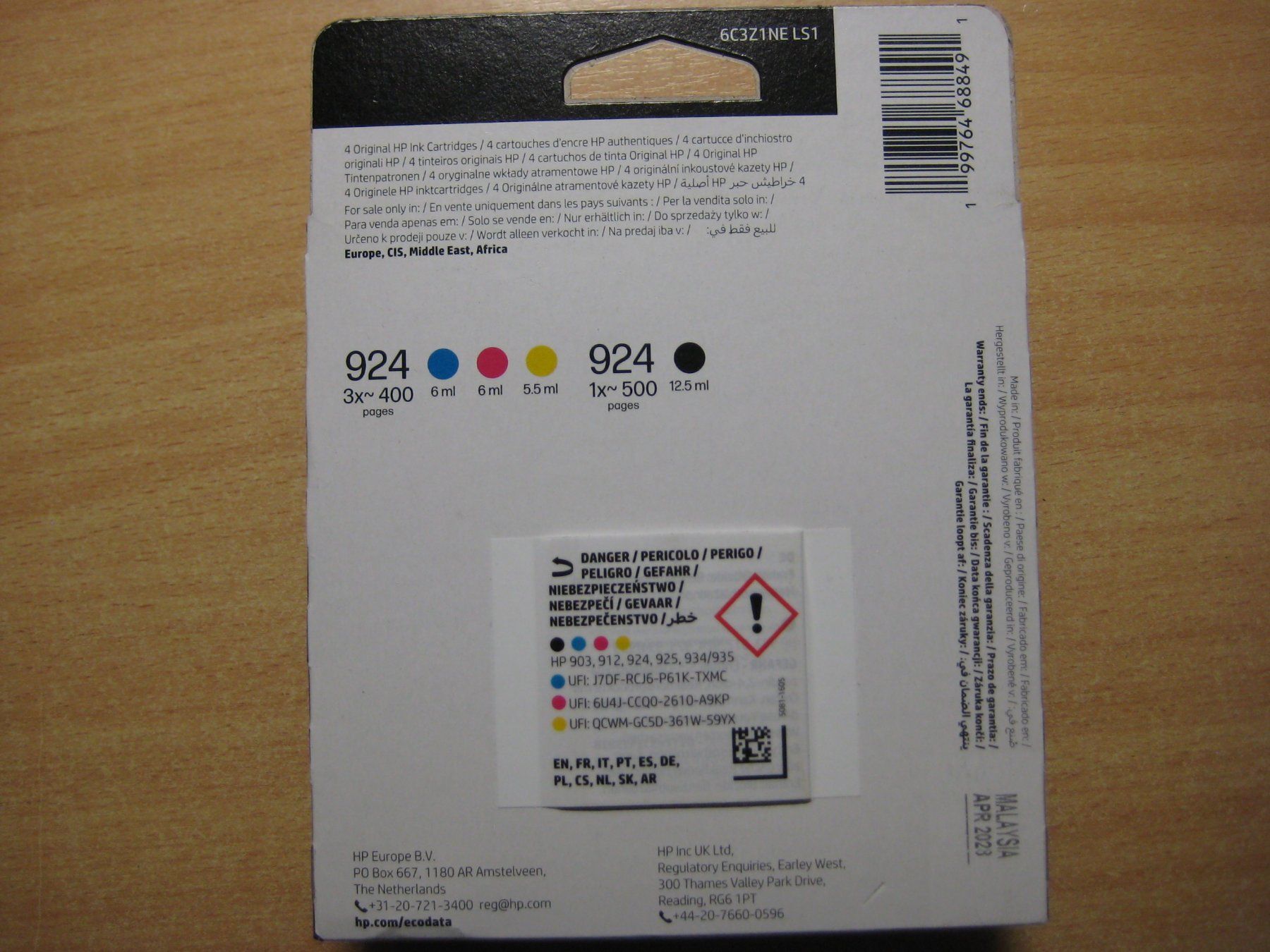 Hewlett Packard Cartucce per stampanti & toner: HP 924   4-Pack  Neu – Nuovo e nell'imballaggio originale da Studen SZ venduto da Zeneli99 1