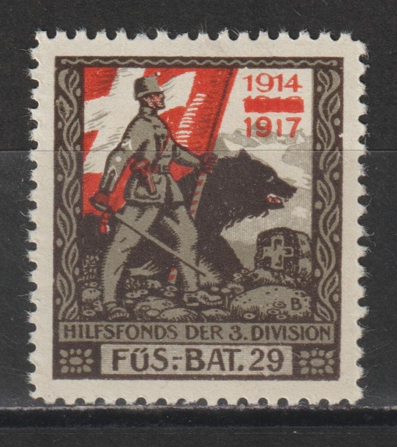 Alle Briefmarken: WK1 3. Division Nr. 63/1 * – Gebraucht aus Siebnen von Fstaehli