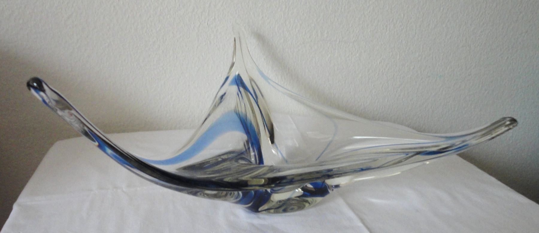 Alle Dekorationen: Glasschale gross mit blauen Einfärbungen D = ca.47,5cm – Gebraucht aus zürich von parts5060 1