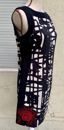 Superbe petite robe vintage DESIGUAL géométrique t.38
