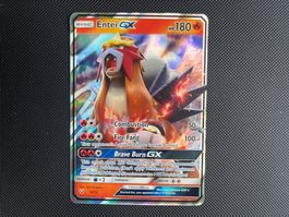Pokemon Entei GX Shining Legends Near Mint