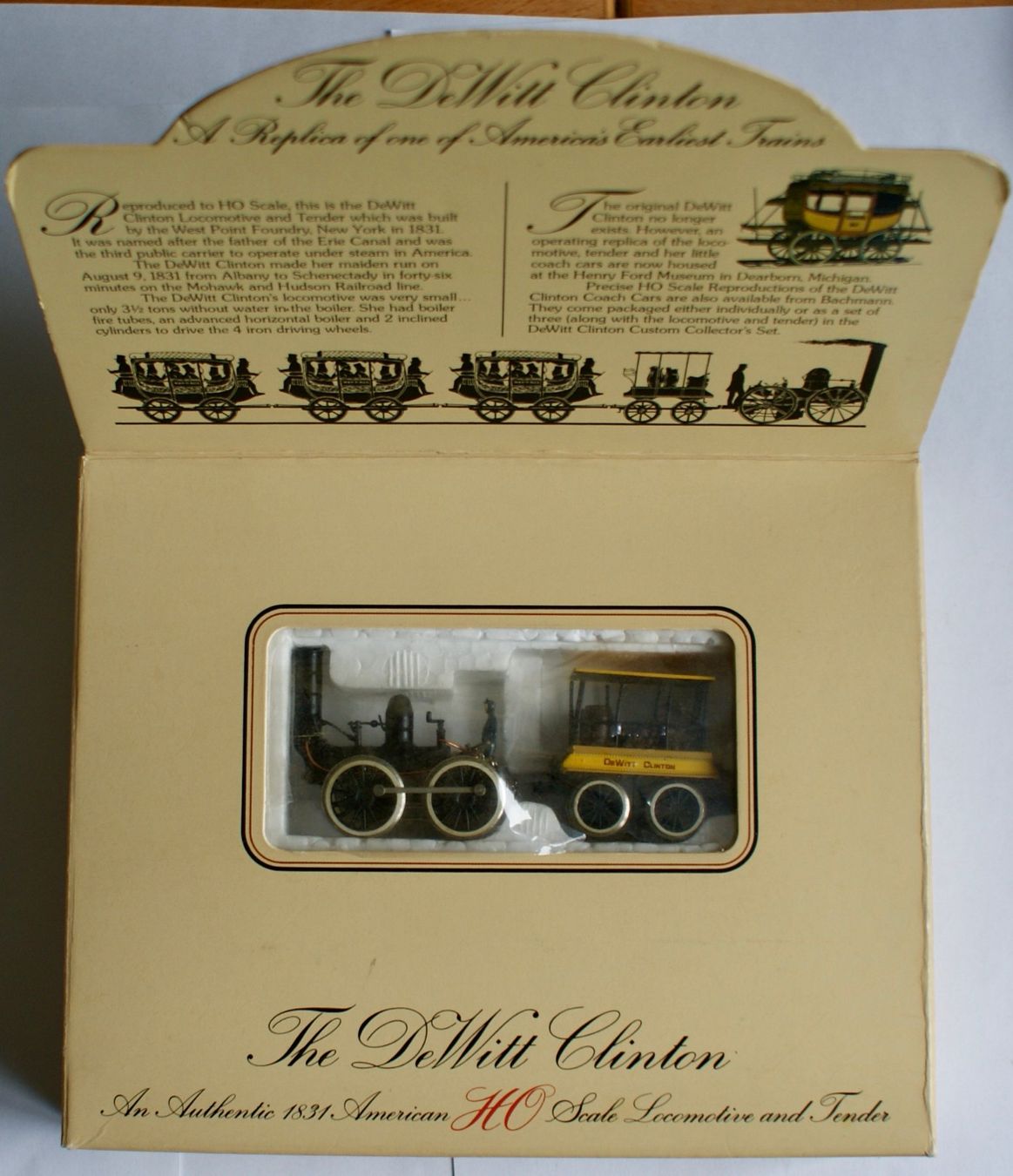 Modellini di ferrovie: DE WITT CLINTON 1831 et 3 wagons – Nuovo (secondo la descrizione) da Morrens VD venduto da alain50 6