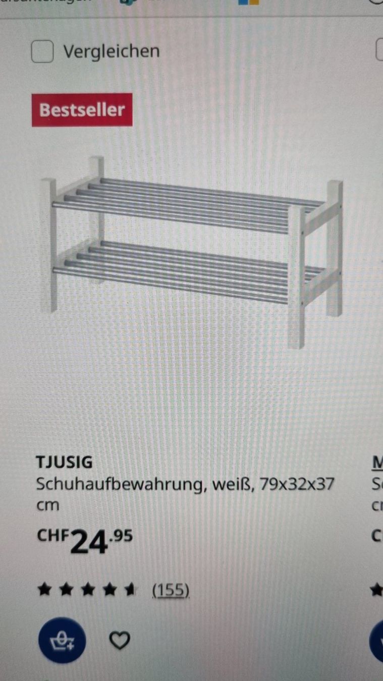 Ikea Scaffali: 3 IKEA Schuhgestell/Schuhregal Tjusig – Usato da Wauwil venduto da Jabbah6 1