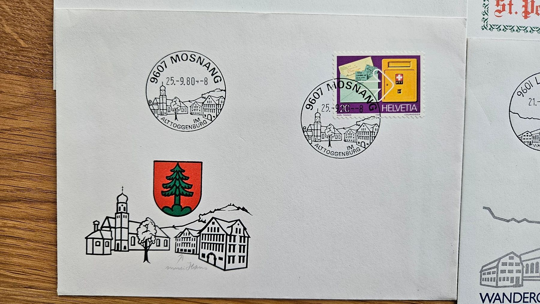 Tutti i francobolli: 6 Briefe mit Sonderstempel Ostschweiz ab 2.-- – Usato da Buttikon SZ venduto da Marcelr 1