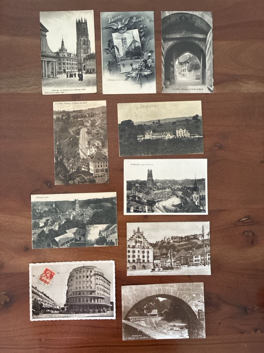 Cartes postales: 18 Ansichtskarten Schweiz von Freiburg FR – D'occasion à Oftringen par Cla.vD.74 2