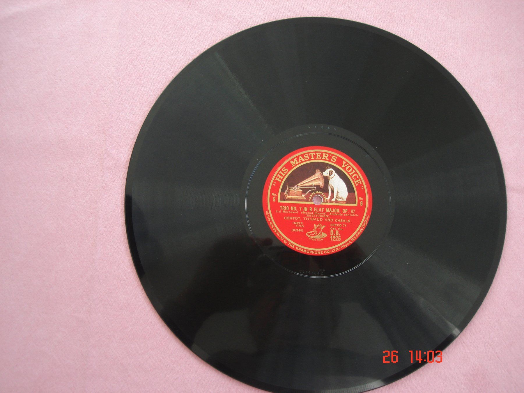 Schallplatten: Schellackplattenalbum Beethoven Trio Nr.7 B-Dur Op.97 – Gebraucht aus Aeschi SO von abi1951 6