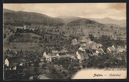 Ziefen, Blick auf das Unterdorf aus der 
